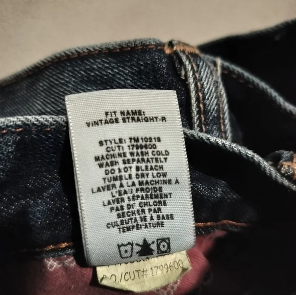 Lucky Brand Men's Vintage Straight R Distressed Blue Denim Jeans Sz 31/32 - Picture 16 of 16